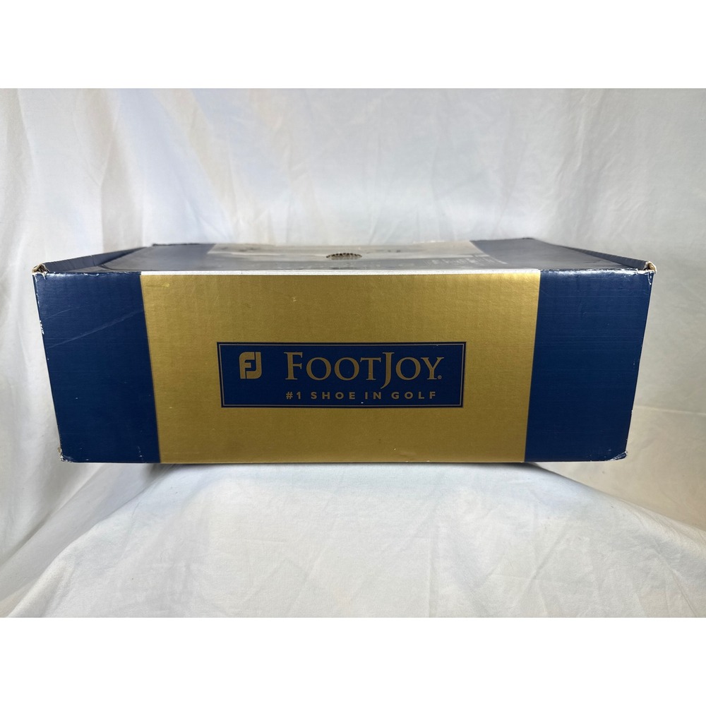 FootJoy SoftJoys Sports Women Golf Shoes White Blue Leather 98339 Size 7 M